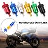 Мотоциклетный Масляный и Бензиновый Топливный Фильтр из Алюминиевого Сплава Бензиновый Очиститель Фильтр Многоразовый Очищаемый Топливный Фильтр для Мотокросса ATV Квадроцикла