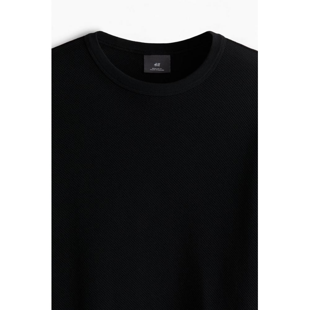 Футболка HM Regular FiT Pique, черная