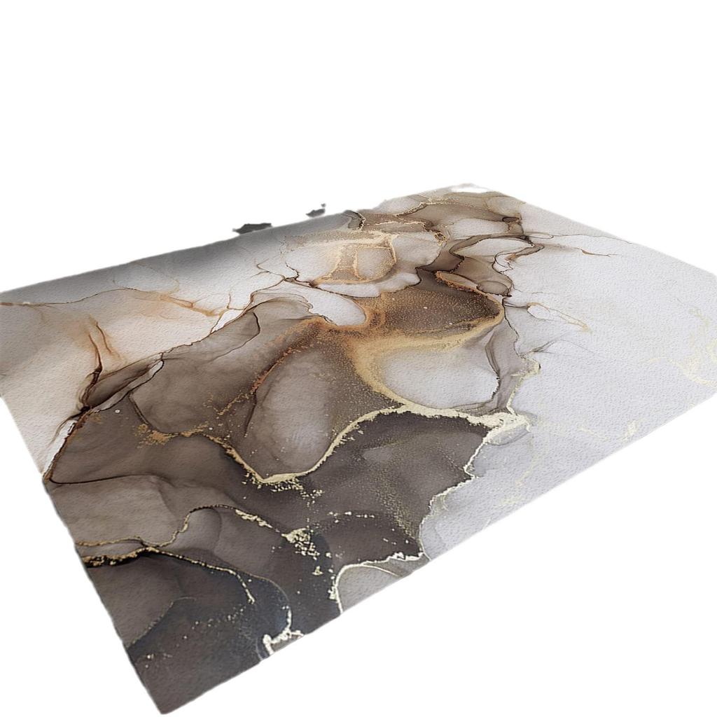 Простой ковер с мраморным узором для гостиной, спальни и прикроватной тумбочки — в индивидуальной упаковке