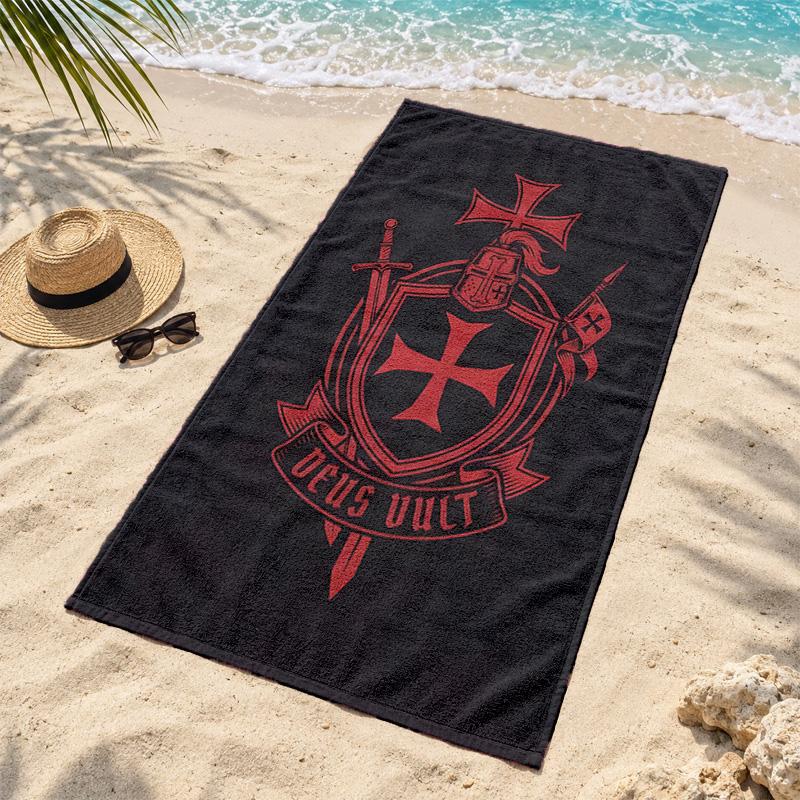 Crusaders Microfiber Beach Towel Quick Dry Sand Free Lightweight Beach Towels for Travel Swimming Camping