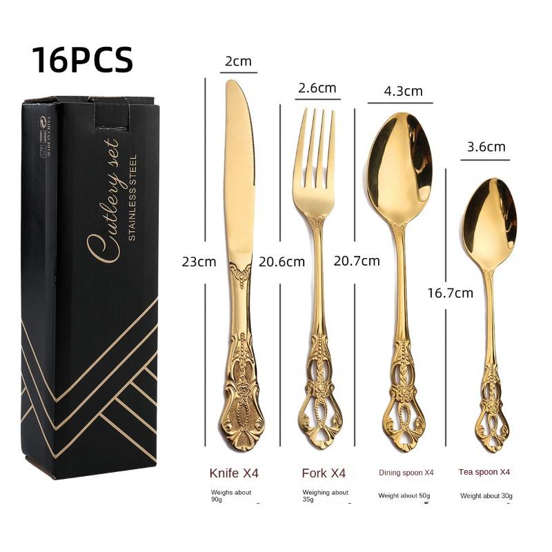 HANYANG Посуда из нержавеющей стали. Товары для семейного отеля. Набор ножей, вилок и ложек для стейка. Посуда в западном стиле.