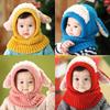 Toddler Knit Cap With Cute Dog Pattern For Kids Winter Warmth And Wind Resistance