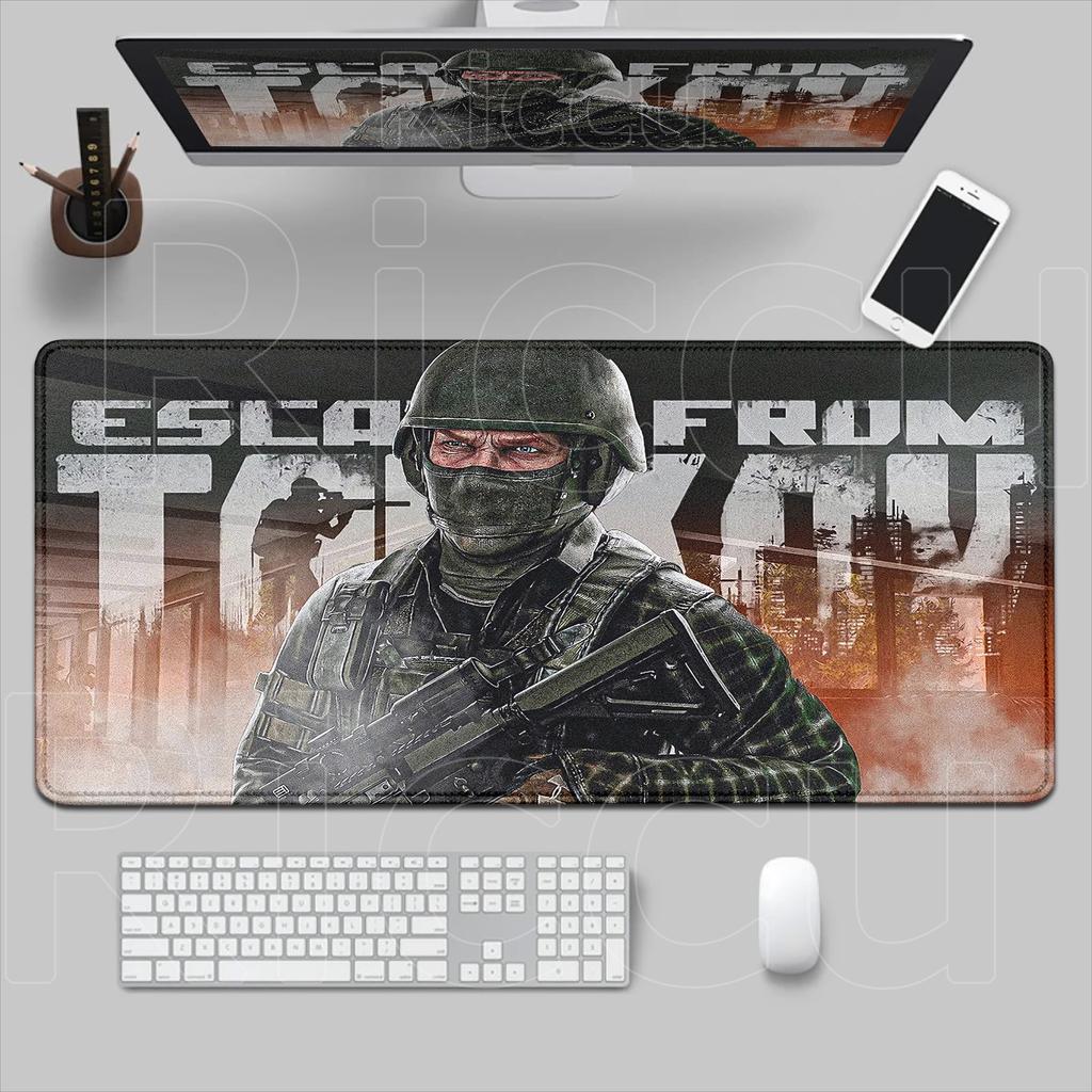 New HD PrintingEscape From Tarkov Mouse Pad Gaming Xxl Mousepad PC Gamer Carpet Laptop Non-Slip Rubber Mice Pad Desktop Desk Mat