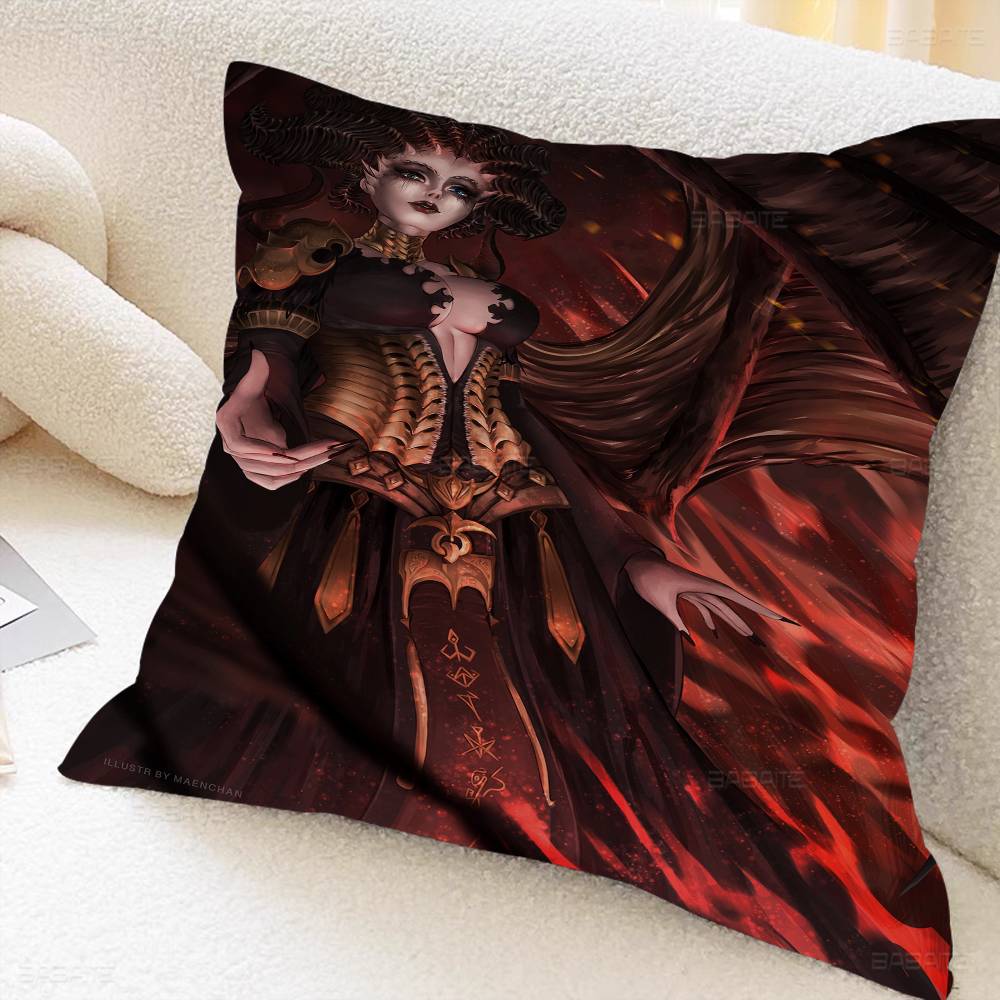 Игровые Подушки Diablo 4 Наволочки Домашнее Постельное Белье Декоративная Наволочка Свадебная Супер Мягкая Наволочка