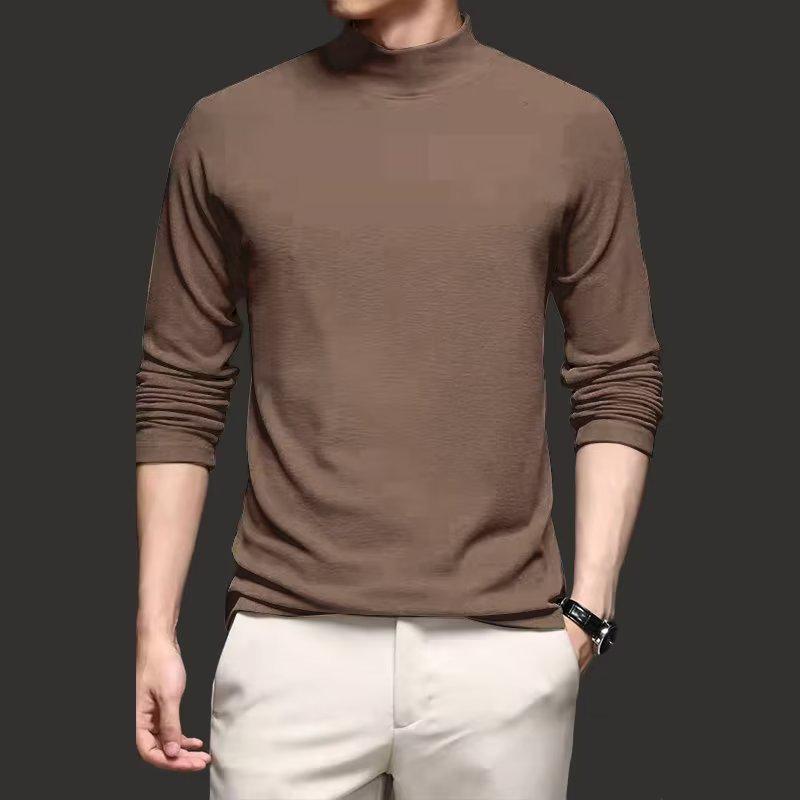 Мужская осенне-зимняя немецкая бархатная водолазка с длинным рукавом