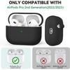 For Airpods Pro 2 Case Cover with Cleaner Pen Kit Soft Silicone Protective Case for Apple Airpods Pro 2nd/1st Case Generation