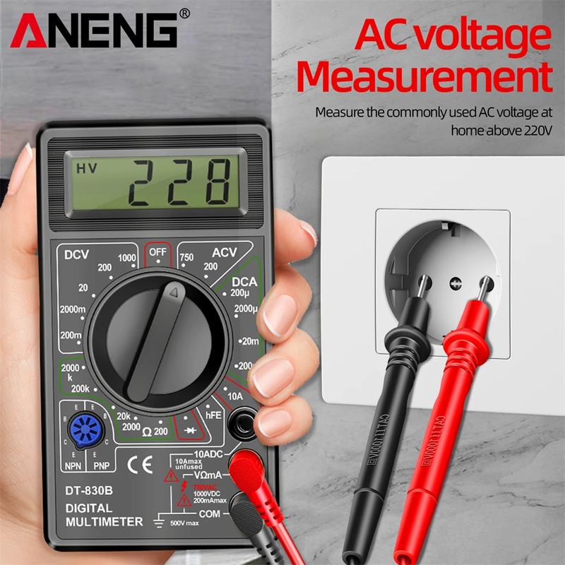 ANENG DT830B Digital Multimeter + BT167 Battery Tester Combo 1999 Counts AC DC Voltage Current Resistance Tester Tool Set