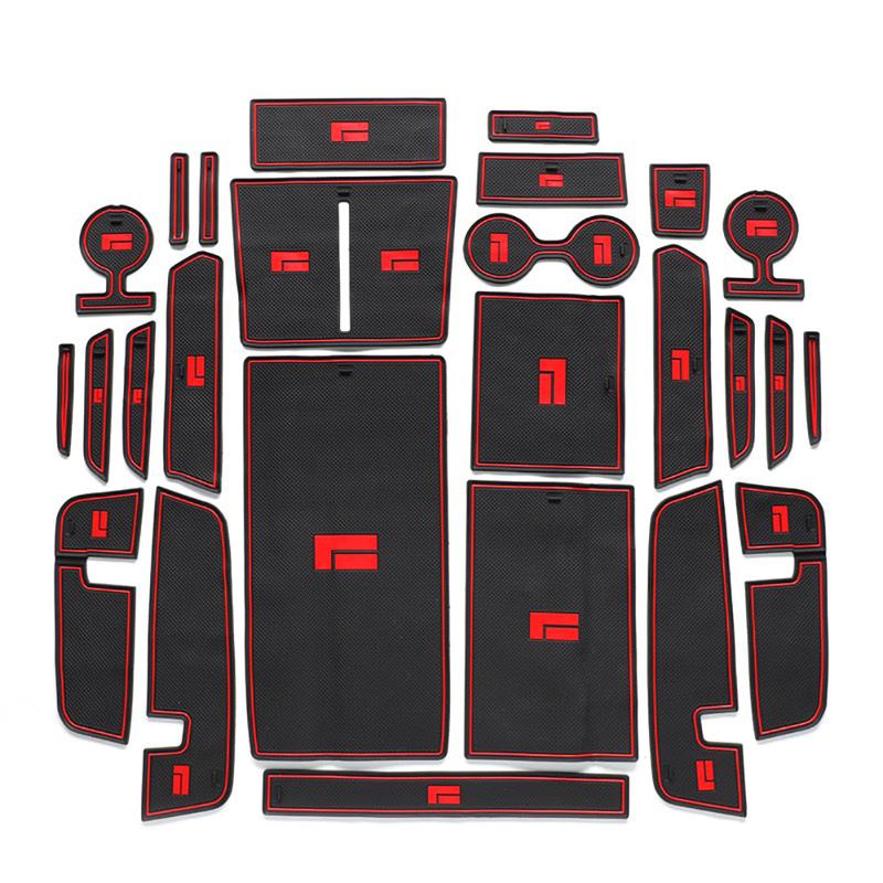 Car Modified Water Cup Dust Groove Pad Armrest Storage Pad For BAIC JISHI Polestone 01 Rox 01 2023-2025 Leather Door Groove Pad