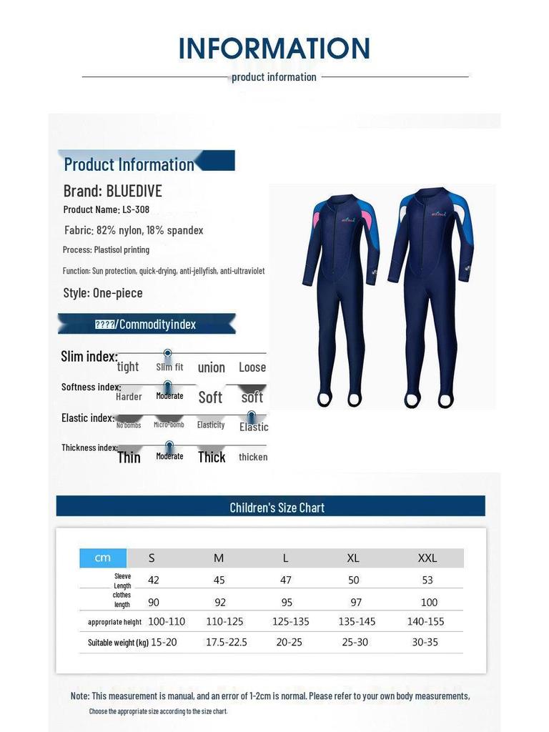 Unisex Adult Full Body Long Sleeve Swimsuit: Quick-Dry, Breathable, Sun-Protective for Surfing, Snorkeling, and Diving.