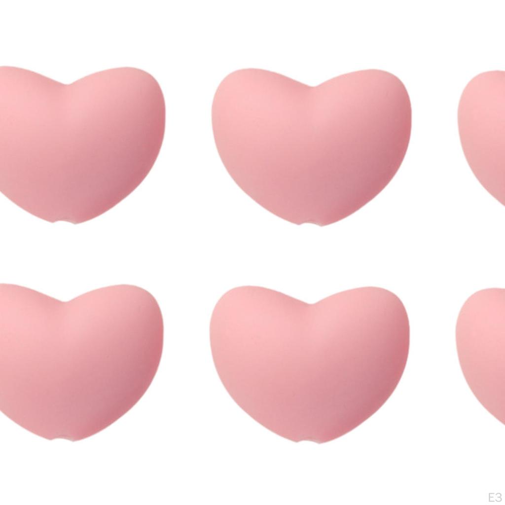 6 штук в упаковке силиконовые колпачки для спиц с отверстием 3 мм в форме сердца