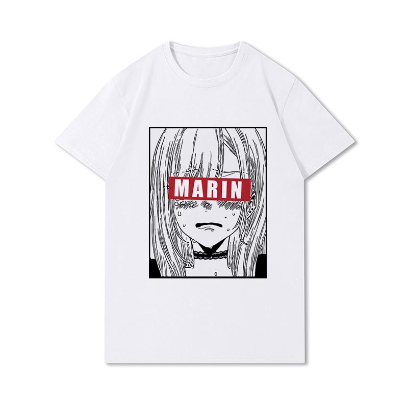 Футболка Marin Kitagawa для женщин, футболки с короткими рукавами в стиле аниме для девочек, топы в стиле Харадзюку