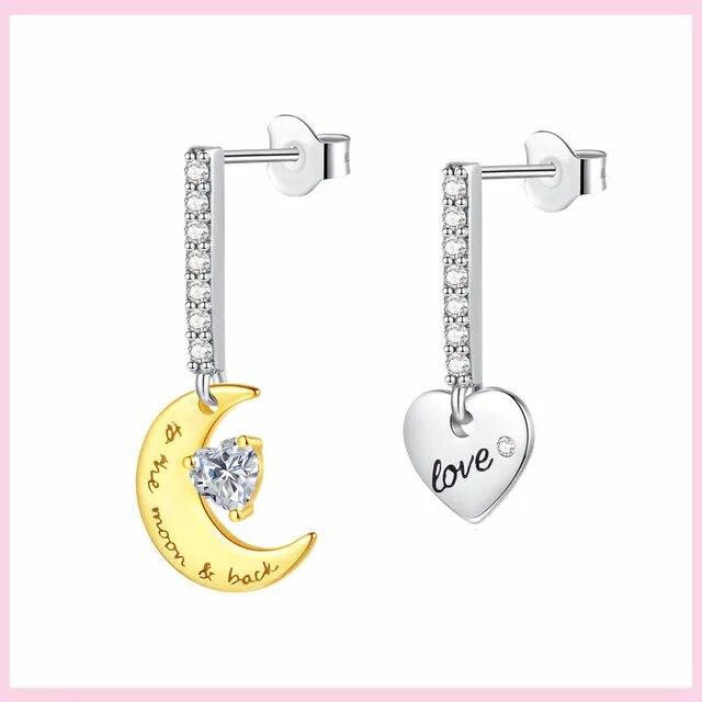 925 Silver Snowflake Butterfly Dragonfly Stud Earrings Avocado Star Moon Cat Paw Small Earrings For Women Jewelry Pendientes