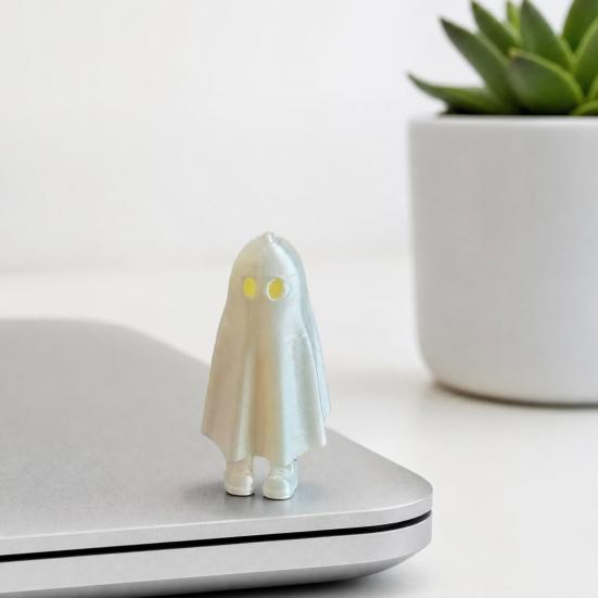3D-печатная фигурка призрака на Хэллоуин, Жуткая статуэтка призрака, Призрак-игрушка-антистресс с подвижными суставами, Настольное украшение для дома и офиса, Праздничные подарки