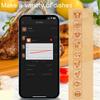 Беспроводной Bluetooth-термометр для барбекю с зондом для кухни и барбекю - точное измерение температуры продуктов питания и мяса