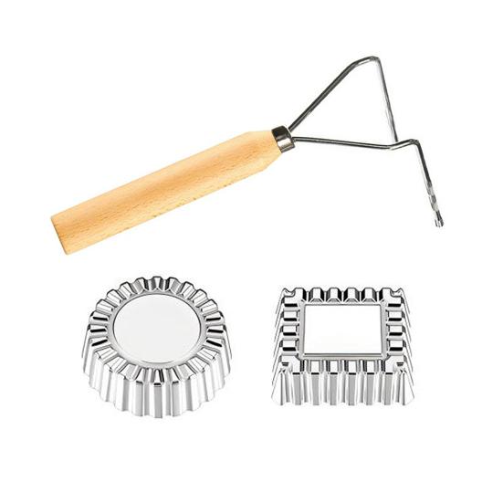 Frying Mold Set with Long Handle Non-Stick Shredded Carrot Shrimp Patty Spoon Waffle Cooking Stamp Cookie Press Mold Stainless Steel Kitchen Baking