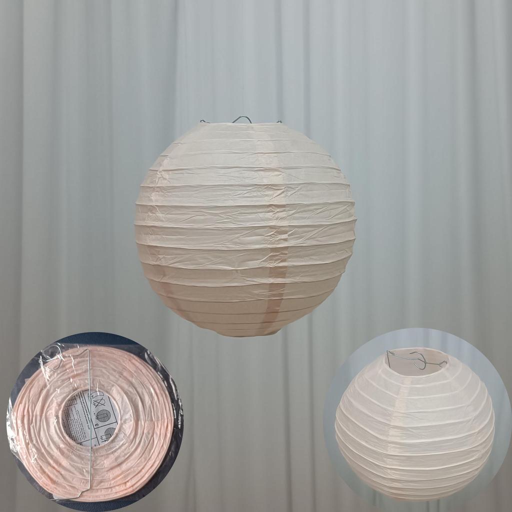 Круглый белый бумажный фонарик 10 дюймов, красный фонарик для Праздника середины осени и свадебного украшения