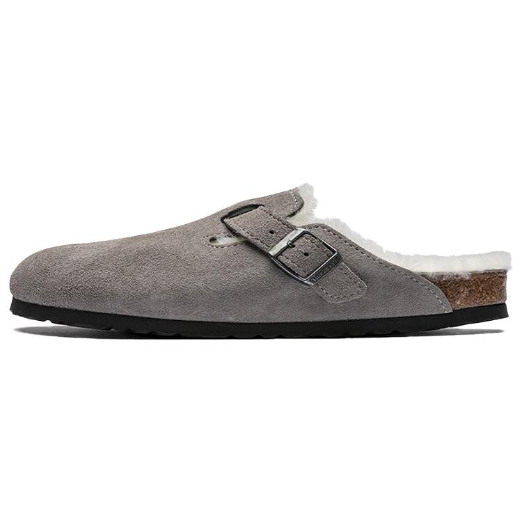 Бостон Birkenstock Замша с овчиной 'Stone Coin' 1017650