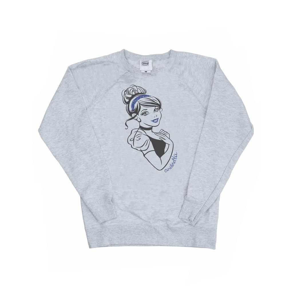 Disney Princess Womens/Ladies Cinderella Glitter Sweatshirt