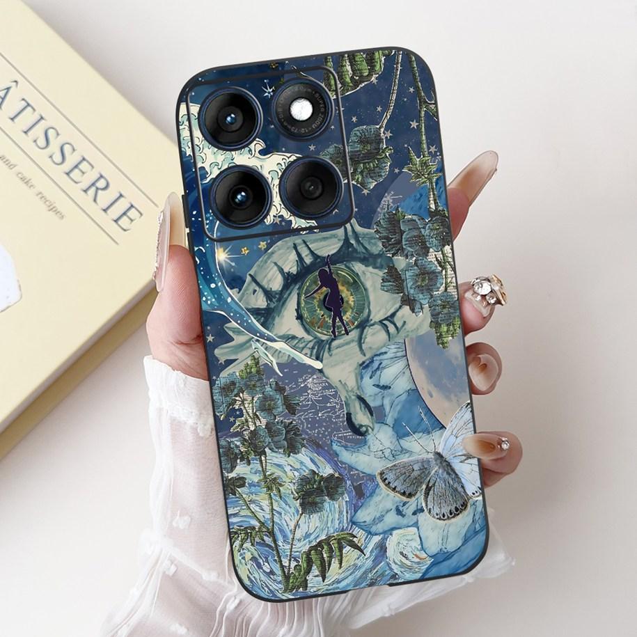 For Motorola Edge 60 Pro Case Moto Edge 60 Fusion Cover New Fashion Flower Soft Silicone Bumper For Moto Edge 60 60s Edge60 Capa