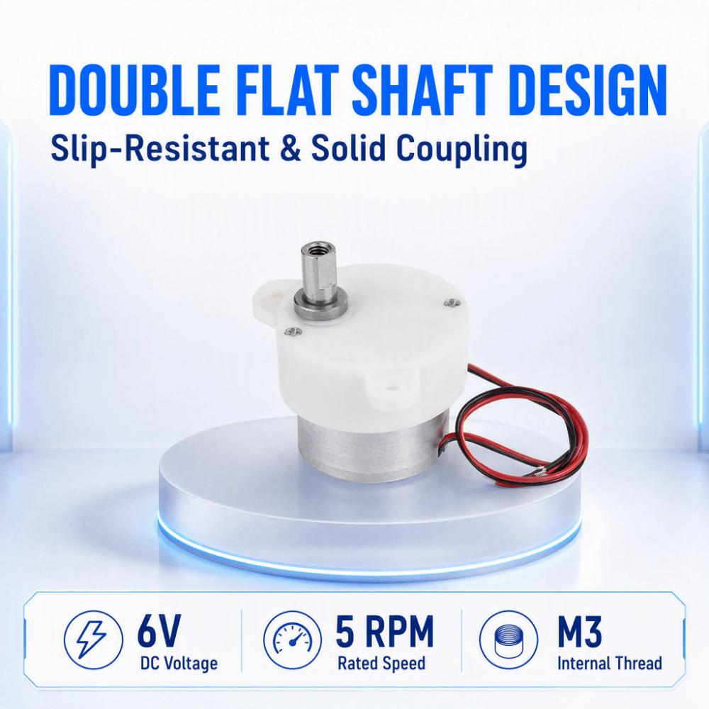 1pcs/3pcs 5RPM Speed Reduction Motor Low Consumption Micro Gear Motor High Torque Motor Robot Motor