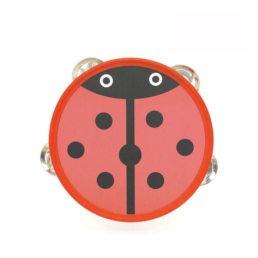 Shaker Hand Held Drum Cartoon Mini Tambourine Durable Percussion Instrument Toddlers