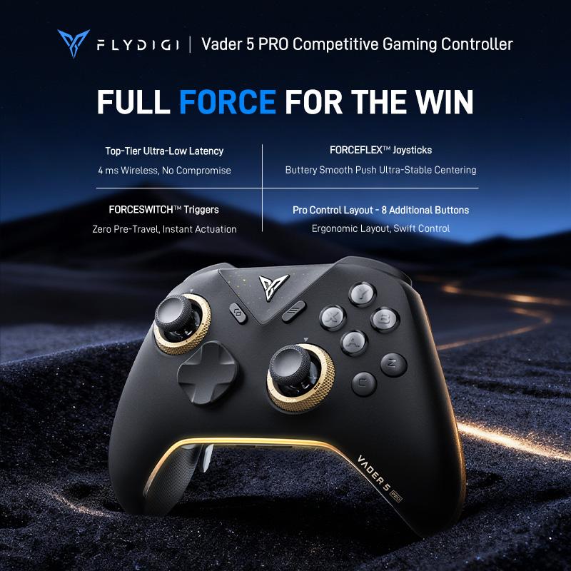 Global Version Flydigi Vader 5 Pro Wireless Bluetooth Gamepad Controller Multi-Platform for PC NS2 Mobile Steam Tablet 5PRO