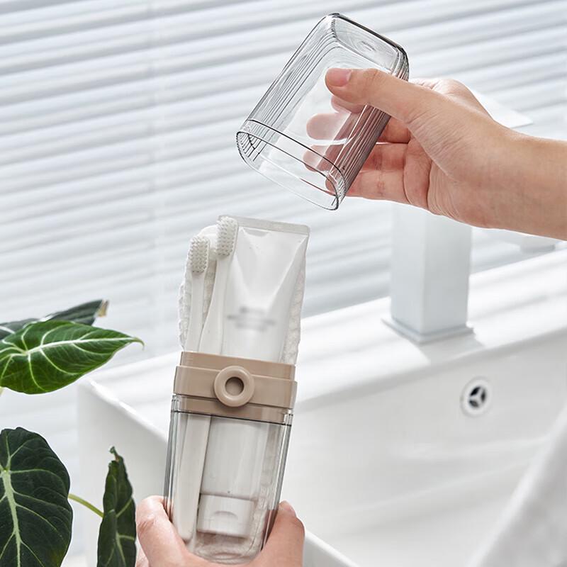 BDO Travel Toothbrush and Wash Cup Set with Lid