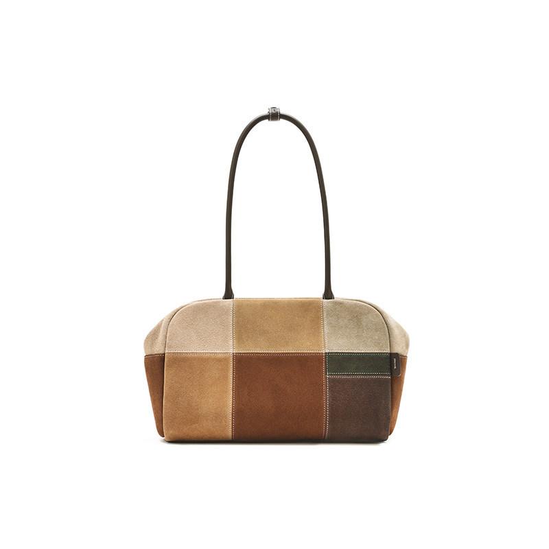 Сумка Machimachi, портативная маленькая квадратная сумка в тон, женская сумка из натуральной кожи, нишевая модная сумка-мессенджер, новые модели осень-зима