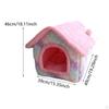 Кошачий домик, кровать для питомца, зимние принадлежности, питомник, крытое теплое спальное гнездо