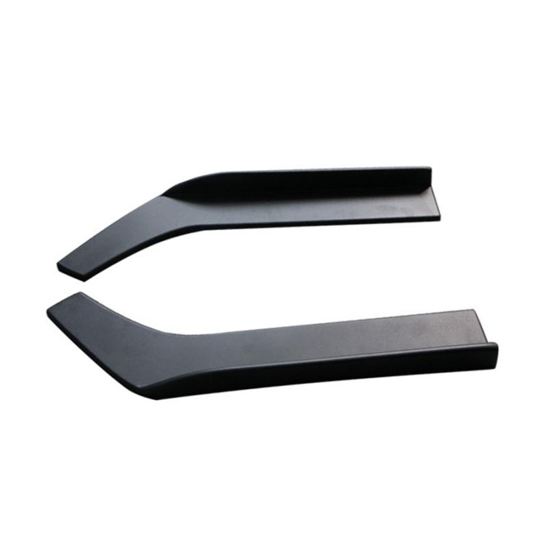 2Pcs Black 62cm Car Bumper Spoiler Rear Lip Angle Splitter Diffuser Anti-crash