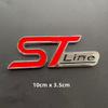 3D Metal Logo ST Line Badge Car Trunk Front Grill Emblem For Ford Focus MK4 PUMA Mondeo Kuga Fiesta ST Line Sticker Accessories ws7
