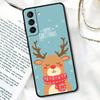 S24Ultra Для Samsung Galaxy S21 S20 FE S22 Ultra 10 S23 S24 Plus Чехол для телефона Funda Cover Подарок на Рождество Санта Клаус Снеговик