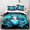 Анимационный Сериал 3D Цифровая Печать Комплект Постельного Белья из Трех Предметов Простыня Пододеяльник
