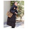 Korean Version High-quality Large Blanket Thickened Winter New Loose Down Jacket Women's Long Knee Cotton Jacket