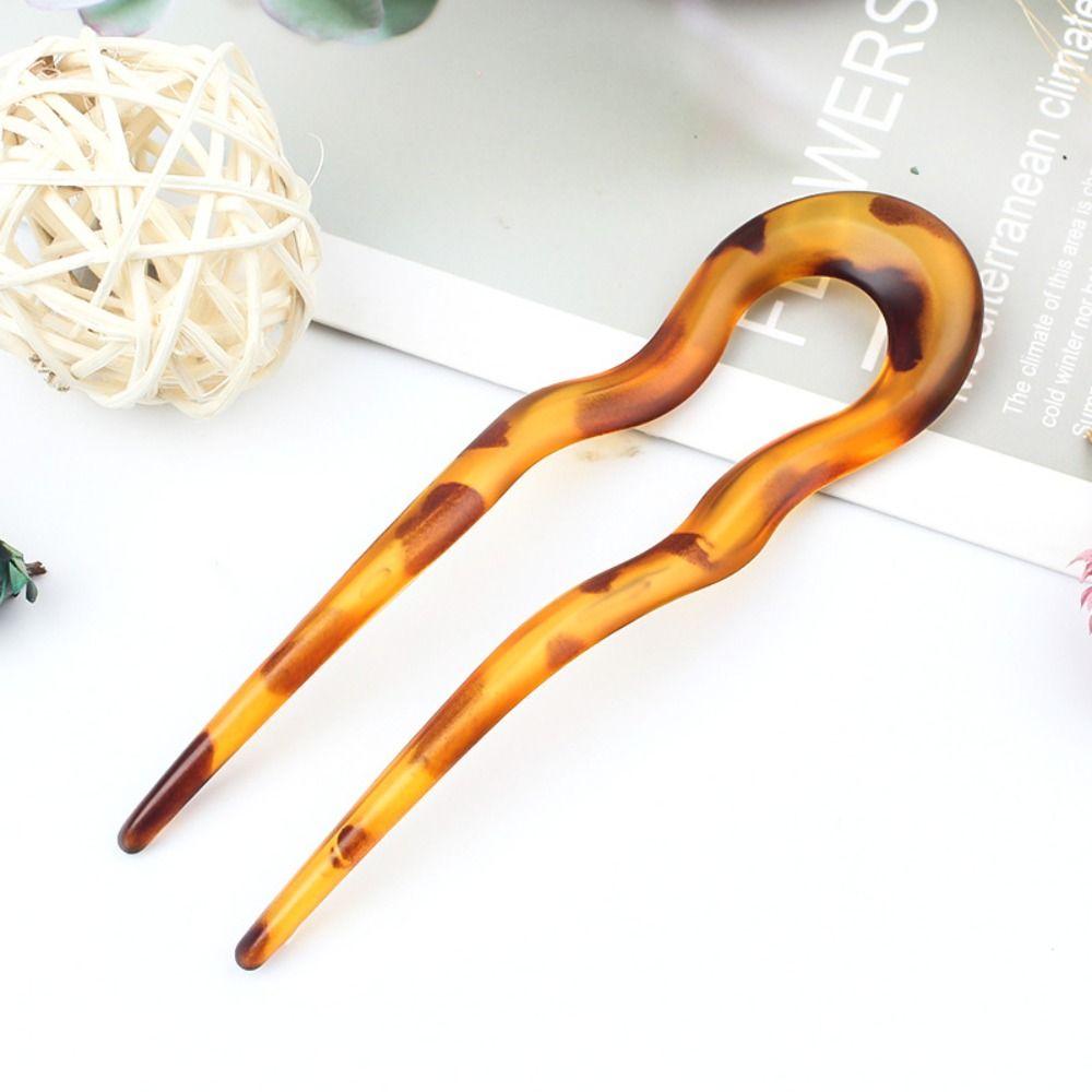 Ацетатная вилка для волос геометрический дизайн палочки для волос элегантная шпилька для женщин девочек