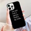 Чехол для телефона с надписью «Грустная депрессия» Черный Цвет Для iPhone 17 Air 16 15 14 Plus 11 12 13 Pro Max Apple max