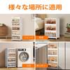 Ящик для хранения Home Bliss с крышкой, штабелируемый, складной, с передней магнитной дверцей и колесиками, многофункциональный, легкая сборка, прозрачный, стильный,