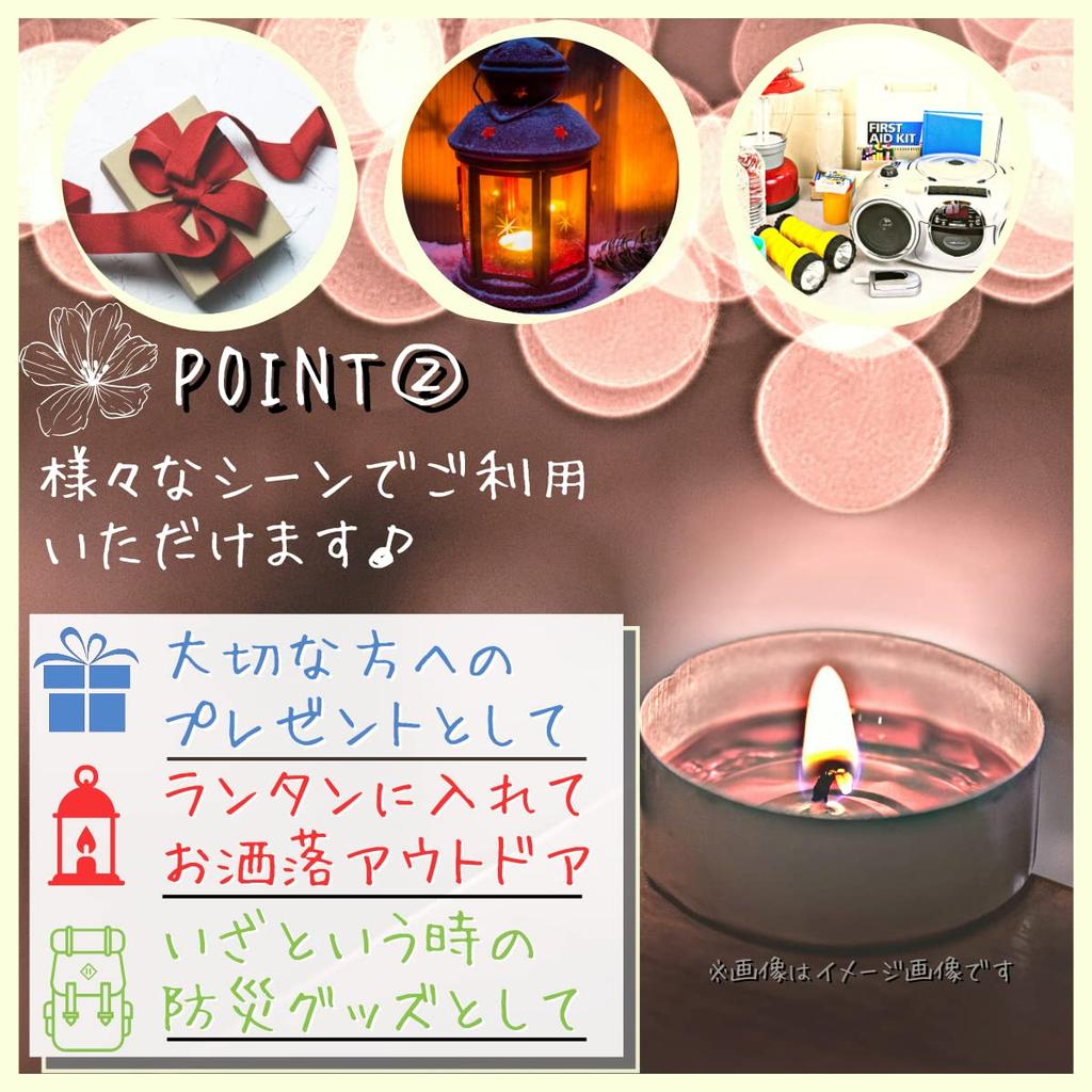 HIDERME Tealight Candles, 50 Candles, Aluminum Cup, Unscented, Round, 14mm Tall, 38mm Diameter (White)