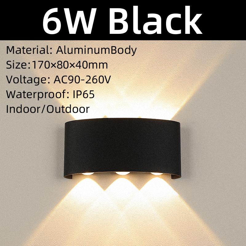 Canmeijia LED Wall Lamps IP65 Outdoor Lighting Waterproof Garden Lights 85-265V Interior Wall Light Aluminum For Balcony Porch Stairs Lamp