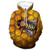 Autumn New Funny Bee 3D Print Hoodies Men Women Casual Fashion Sweatshirts Oversized Hoodie Kids Pullovers Tracksuit Clothing