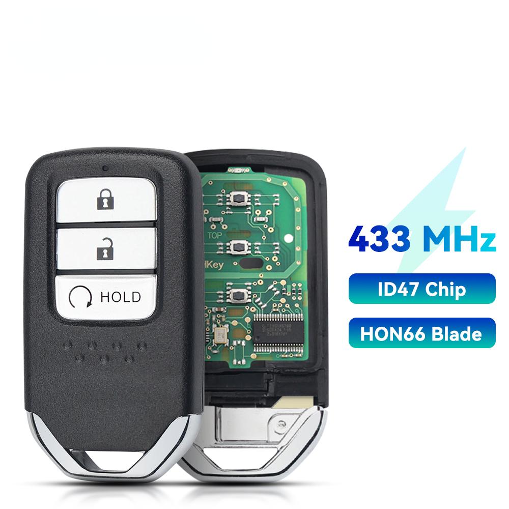 KEYYOU KR5V2X Для Honda Accord Piot CR-V Civic HRV 2016 2017 2018 2019 2020 433 МГц Чип ID47 Умный Дистанционный Ключ от Автомобиля 2/3/4/5/6/7BNT