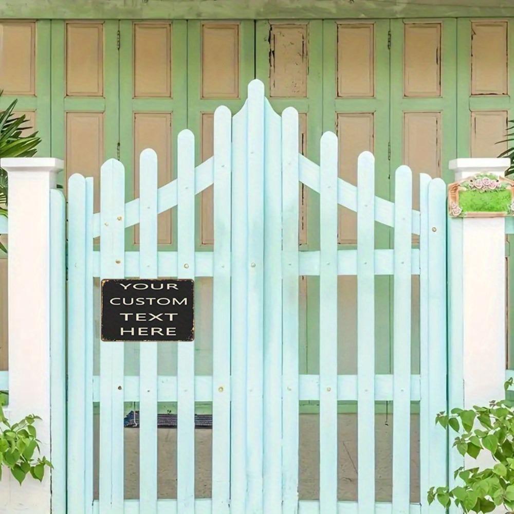 Металлическая жестяная настенная картина на заказ 20x30 см Фото Текст Знак Предварительно просверленный Домашний декор