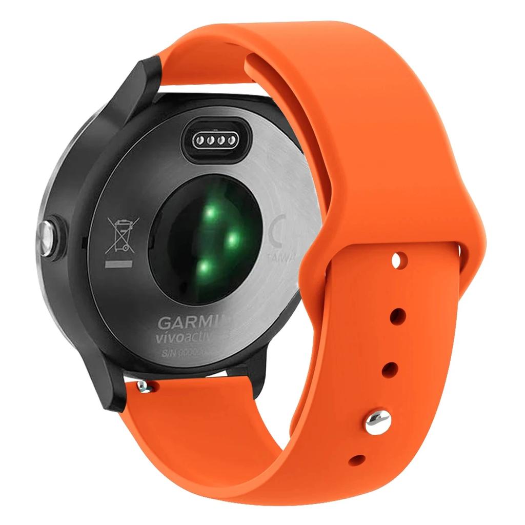 Силиконовый ремешок 20 мм 22 мм для Garmin Vivoactive 3 4, ремешок для часов Venu 2 SQ Forerunner 645, браслет Garmin Forerunner 245