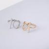 Japanese-Korean Minimalist Striped Geometric Copper Ring - Non-fading Unique Design for Couples