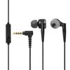 ELECOM Stereo Earphones Canal Driver with Microphone Deep Bass GrandBass Black 10mm EHP-GB100MBK