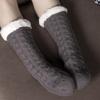 Women's Middle Socks Floor Socks Home  Sleep Christmas Socks Carpet Socks Autumn and Winter Plush Thickened