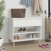 VidaXL Shoe Cabinet White 70x36x60 Cm Engineered Wood 819756