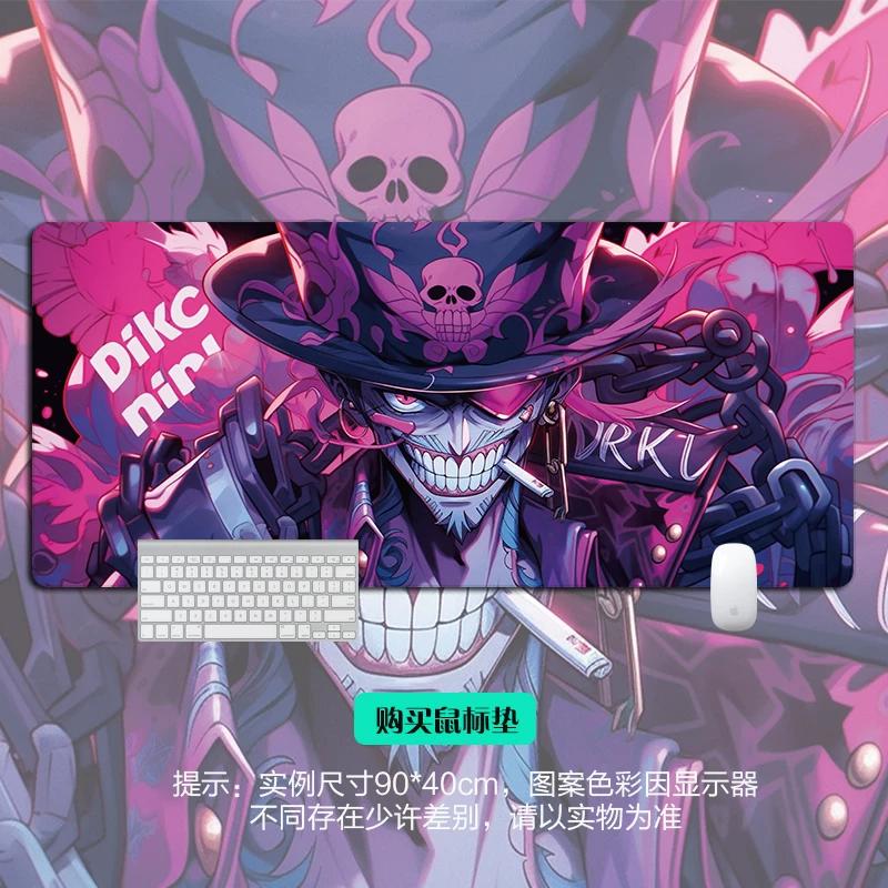 Сёнэн Аниме ONE PIECE Кожаный Коврик для Мыши Большой Аниме Киберспорт Игровая Настольная Подкладка Под Ноутбук Клавиатуру Нескользящий Водонепроницаемый Коврик для Мыши Офисная Настольная Подкладка
