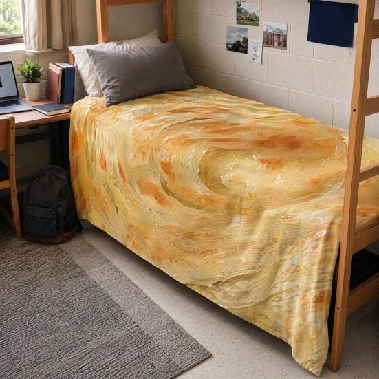 Fun Pancake Flannel Blanket, Creative Realistic Pancake Pattern Nap Blanket, Soft Cozy Throw Blanket for Sofa Couch Office Dormitory