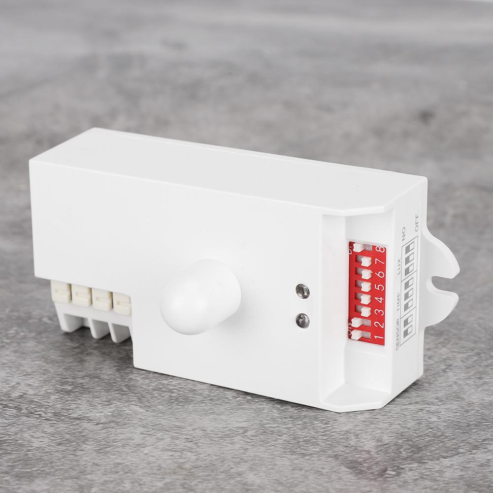 5.8GHz Dial Adjust Microwave Radar Sensor Body Motion Detector Light Switch for Home Hotel Corridor